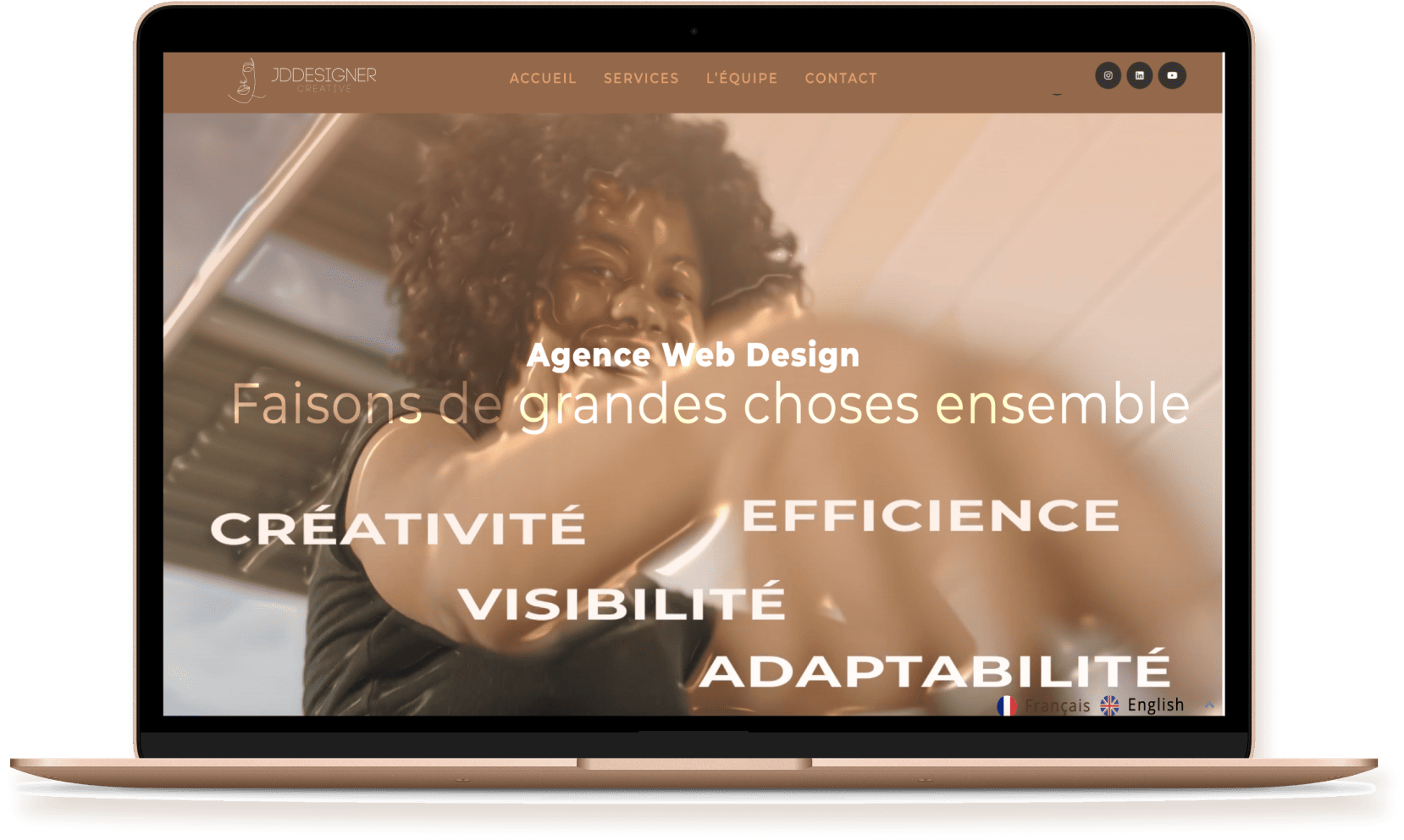 wordpress website desktop du site jddesigner